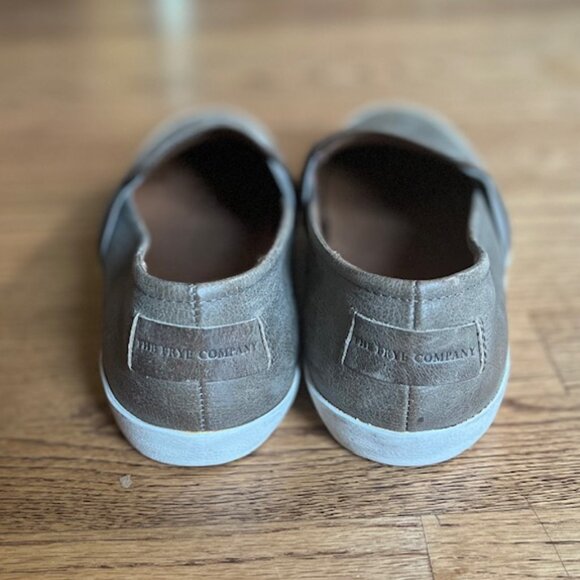 THE FRYE COMPANY: WOMENS 'DYLAN' ASH LEATHER FASHION SLIP-ON SNEAKER-SIZE 8 - Picture 4 of 5